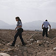 סריקות באילת אחר הרקטות צילום: אליעד לוי