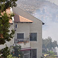 שריפה במבשרת ציון  (צילום: חוה מידן )