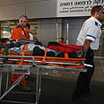 בית חולים רמב"מ רמב"ם פינוי פצוע מ סחנה  (צילום: שי וקנין)
