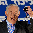 בנימין נתניהו ביבי נתניהו ראש הממשלה כנס ליכוד הרמת כוסית (צילום: ירון ברנר)