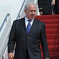 בנימין נתניהו ביבי נתניהו ראש הממשלה נוחת ב וושינגטון (צילום: לע"מ)
