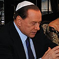 סילביו ברלוסקוני ראש ממשלת איטליה ארוחת חג ראש השנה יהודים (צילום: סטפנו מלוני)