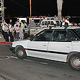 תאונה תאונת דרכים הולכי רגל פצועים מפגיעת מכונית רכסים (צילום: שי וקנין)