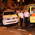 רצח נתניה רחוב רזיאל (צילום: עידו ארז)