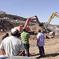 התחלת הבנייה אריאל בנייה אריאל סוף ההקפאה (צילום: עידו ארז)