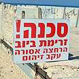 הרחצה אסורה. שוב. באדיבות עמותת צלול