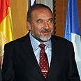 אביגדור ליברמן שר החוץ פגישה עם ברנאר קושנר שר חוץ צרפת ו מיגל מורטינוס שר חוץ ספרד ב משרד החוץ יר (צילום: גיל יוחנן)