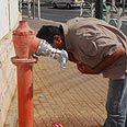 צינור התפוצץ אין מים באר שבע (צילום: הרצל יוסף)