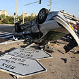 תאונה תאונת דרכים צומת עכו שני הרוגים (צילום: אבישג שאר-ישוב)