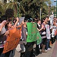 הפגנה סטודנטים נגד מכתב רבנים  (צילום: עירית ישראלי)