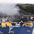איקאה שריפה נתניה (צילום: עידו ארז)