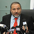 ישיבת סיעה ישראל ביתנו אביגדור ליברמן (צילום: גיל יוחנן)