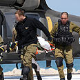 אלפיניסטים חיילים ב מילואים נפצעו ב חרמון פינוי מסוק רמב"ם (צילום: שי וקנין)