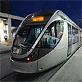 רכבת קלה הרכבת הקלה רחוב יפו ירושלים (צילום: גיא אסיאג)