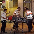 פינוי פצוע פינוי פצועים תאונה תאונת דרכים אוטובוס תיירים ירדן הדסה הר הצופים (צילום: גיל יוחנן)