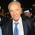 עצרת זיכרון יצחק רבין שמעון פרס (צילום: ירון ברנר)