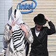 הפגנה חרדית נגד אינטל. ארכיון צילום: גיל יוחנן