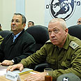 יואב גלנט אהוד ברק פיקוד דרום מבצע עזה מערכה בדרום (צילום: אריאל חרמוני משרד הביטחון)