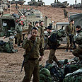 מילואימניקים ברצועה. לא נתקלו בביזה צילום: AP
