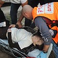 פינוי פצועי גראד. היום בבאר שבע צילום: הרצל יוסף