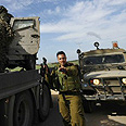 ג'יפ צה"ל שנפגע מפונה מהמקום צילום: רויטרס