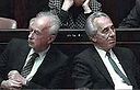 שמעון פרס ויצחק רבין בכנסת. ימים של איבה (צילום: נתן אלפרט, לע"מ)