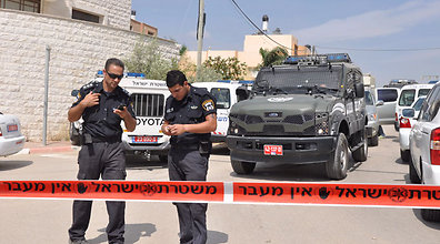 המשטרה בטייבה (צילום: ג'ורג' גינסברג)