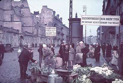 גטו ורשה, ינואר 1940 (צילום: Gettyimages)