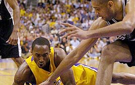 קובי בראיינט לוס אנג'לס לייקרס טים דאנקן סן אנטוניו סאן אנטוניו ספרס ספארס