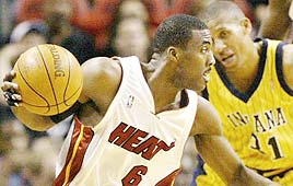 אדי ג'ונס רג'י מילר אינדיאנה פייסרס מיאמי היט