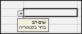 רשימה נפתחת ב- Excel
