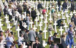 ותיקי מלחמת העולם השנייה בית קברות נורמנדי