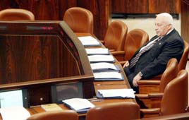 אריאל שרון ראש הממשלה בכנסת