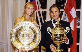 מריה שראפובה רוז'ה פדרר ווימבלדון