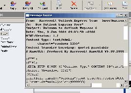 Headers באאוטלוק אקספרס