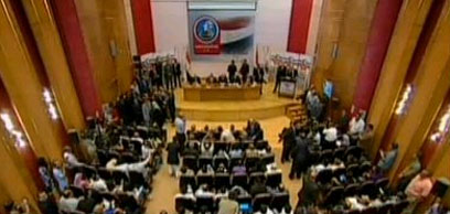 ההכרזה על תוצאות הבחירות, הערב (צילום: אל ג&#39;זירה)