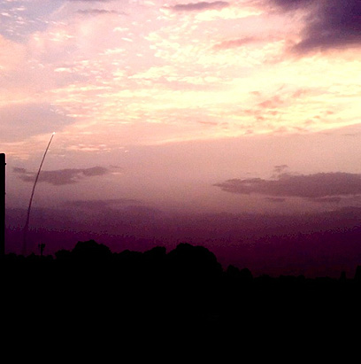 היירוט מעל תל אביב (צילום: עדי כרמי)