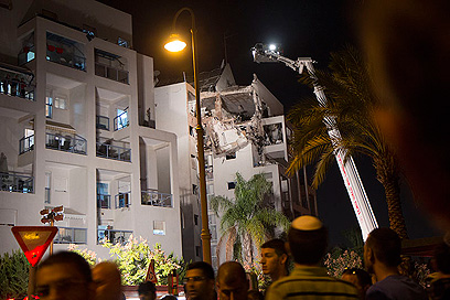 הבית שנפגע (צילום: אסי עמר)