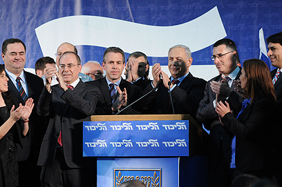 נתניהו אחרי הפריימריז בליכוד (צילום: ירון ברנר)