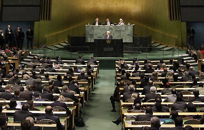 מליאת העצרת הכללית, הערב (צילום: AP)