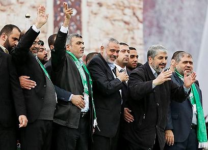 הנהגת חמאס התייצבה בעזה  (רויטרס)