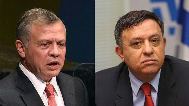המלך עבדאללה נפגש עם יו ר המחנה הציוני אבי גבאי