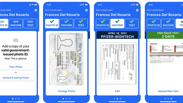 אפליקציות להוכחת חיסון